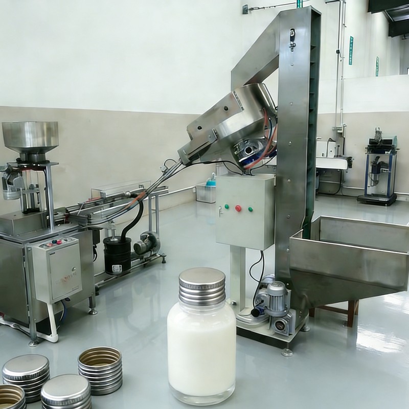 Produktionslinje for bodylotion med gevind