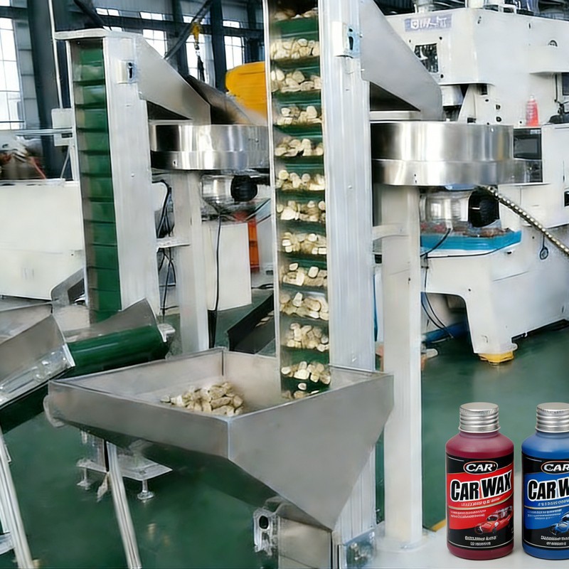 Produktionslinje for bilvoks med gevind