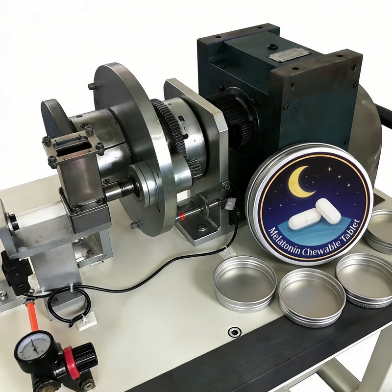 Melatonin tyggetablet metalboks produktionslinje
